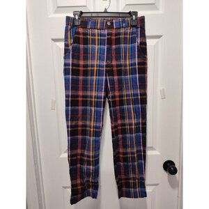 Hollister Pants Womens Med Black Colorful Plaid Ultra High Rise Academia 90s Y2K